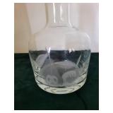 Three-Piece Clear Glass Decanter Set with Stopper
