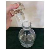 Three-Piece Clear Glass Decanter Set with Stopper