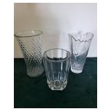 Eighth Circuit Bar Association Richard S. Arnold Award Crystal Vase Set (Lot of 3)