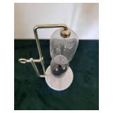 Hourglass - Centerpiece with Marble Base