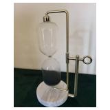 Hourglass - Centerpiece with Marble Base