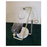 Hourglass - Centerpiece with Marble Base