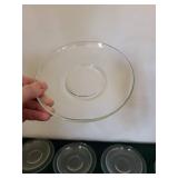 Clear Glassware Lot - Vases, Goblets & Etched Plates (Assorted)