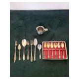 WM Rogers & Son Silverplate Flatware - Ornate Floral Pattern Set with Box