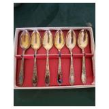 WM Rogers & Son Silverplate Flatware - Ornate Floral Pattern Set with Box
