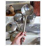 Assorted Stainless Steel Pots & Lids with Steamer Insert and Roaster