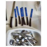 Quikut Stainless USA Flatware Set - Assorted Spoons, Forks & Knives