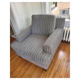 Armchair with Striped Upholstery