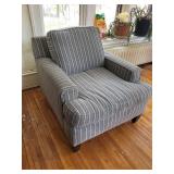 Armchair with Striped Upholstery