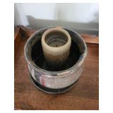 Stoneware Jar on Base - Handcrafted Studio Pottery Vessel