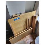 Unassembled Pine Wood table 32 inches