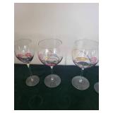 Mosaic Patterned Glass and Assorted Colorful Stemware - Blue and Green Goblets