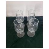 Glenlivet Etched Stemware Glasses - Clear Crystal Goblets (Assorted)