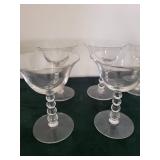 Glenlivet Etched Stemware Glasses - Clear Crystal Goblets (Assorted)