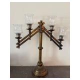 Antique Church Altar 4 Light Adjustable Candelabra