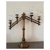 Antique Church Altar 4 Light Adjustable Candelabra