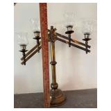 Antique Church Altar 4 Light Adjustable Candelabra