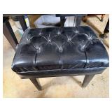 Henry F. Miller Baby Grand Piano Black Finish w/ Bench Good Cond