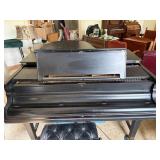 Henry F. Miller Baby Grand Piano Black Finish w/ Bench Good Cond
