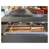 Henry F. Miller Baby Grand Piano Black Finish w/ Bench Good Cond