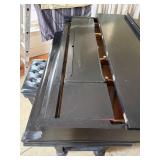 Henry F. Miller Baby Grand Piano Black Finish w/ Bench Good Cond