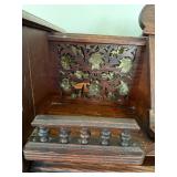 Antique Lakeside Pump Organ Victorian Oak Chicago USA Mirror Back