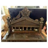Antique Lakeside Pump Organ Victorian Oak Chicago USA Mirror Back