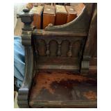 Antique Lakeside Pump Organ Victorian Oak Chicago USA Mirror Back
