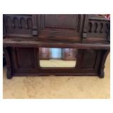 Antique Lakeside Pump Organ Victorian Oak Chicago USA Mirror Back