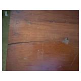 Antique Wood 4 Drawer Dresser Chest w Gallery Back 35x16x29 Fair