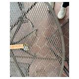 5 Pc Metal Mesh Patio Dining Set Round Table 4 Chairs Black Good
