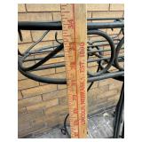 Set of 4 Wrought Iron Plant Stands Scroll Garden Planter Tables