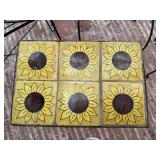 4 Pc Wrought Iron Patio Furniture Lot Tile Table Chair Frames Stand