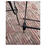 4 Pc Wrought Iron Patio Furniture Lot Tile Table Chair Frames Stand