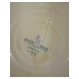 Vintage Pottery Serveware Lot LA Potteries Tray & Oven Serve Bowl