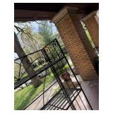 Black Metal Bakers Rack 5 Shelf Scrollwork Plant Stand Shelving