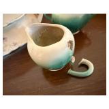 Mixed Vintage Ceramic Vase & Serving Lot Homer Laughlin FTD 5 Pc