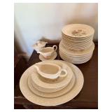 Homer Laughlin Eggshell Theme Floral Embossed China Set Lot