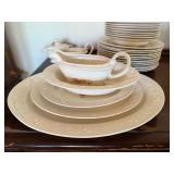 Homer Laughlin Eggshell Theme Floral Embossed China Set Lot
