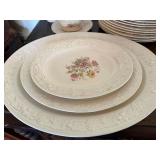 Homer Laughlin Eggshell Theme Floral Embossed China Set Lot