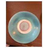 Studio Art Pottery Bowl & Vessel Lot Turquoise Pink Decorative