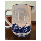 Vintage Ceramic Mug Stein Pitcher Lot Lowenbrau Charles W Morgan