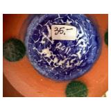 Molly Miller of Brown Horse Pottery Hand Painted Art Pottery Bowls & Votive Holders Lot