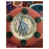 Molly Miller of Brown Horse Pottery Hand Painted Art Pottery Bowls & Votive Holders Lot