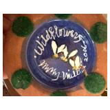 Molly Miller of Brown Horse Pottery Hand Painted Art Pottery Bowls & Votive Holders Lot