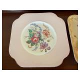 Vintage Floral China Decor Lot Wedgwood Kutani Crane Planter Tray Dish