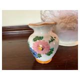 Lenox & Ceramic Bud Vase Lot White Floral Italy Mini Vases 3 Pc
