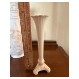 Lenox & Ceramic Bud Vase Lot White Floral Italy Mini Vases 3 Pc