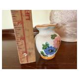 Lenox & Ceramic Bud Vase Lot White Floral Italy Mini Vases 3 Pc