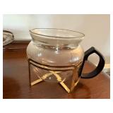 Vintage Housewares Lot Teapot Trivet Silverplate Compote Decor